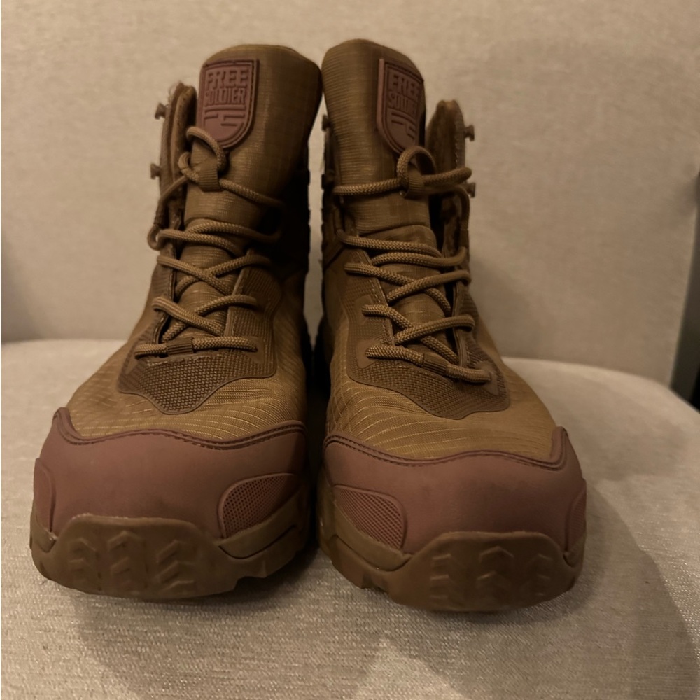 Free Soldier Brown Tactical Boots - Brand New, Never Worn.